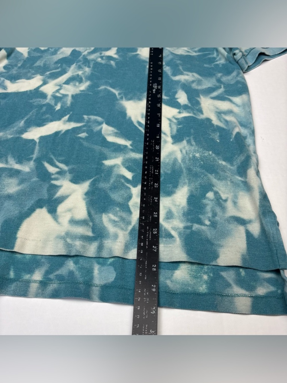Polo Ralph Lauren Men XL Polo Shirt Blue DIY Upcycled Tie Dye Cotton Preppy - Picture 3 of 5